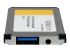 StarTech.com 1 Port Flush Mount ExpressCard SuperSpeed USB 3.0 Card Adapter with UASP Support - Left side