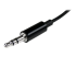 StarTech.com Black Slim Mini Jack Headphone Splitter Cable Adapter - Close up