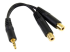 StarTech.com 6 in. 3.5mm Audio Splitter Cable - Left-angle