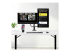 StarTech.com Desk Mount Dual Monitor Arm w/ Crossbar, Up To 27" Displays - Front