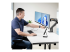 StarTech.com Desk Mount Dual Monitor Arm w/ Crossbar, Up To 27" Displays - Right-angle